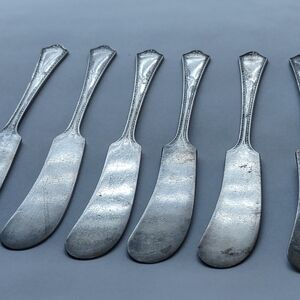 Antique 1916 Flat Handle Butter Spreader Georgia pattern